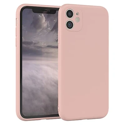 Abbildung von EAZY Case Silikonhülle für iPhone 11 Hülle Silikon Altrosa weich stoßfeste Handyhülle Schutzhülle mit Kameraschutz Dünn Premium Schutz Cover TPU Phone Bumper in Pastell Rosa