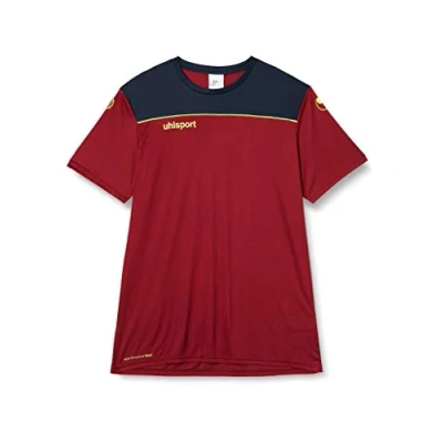 Abbildung von uhlsport Kempa Kinder Offense 23 T Shirt, Bordeaux/Marine/Fluo gelb, 152