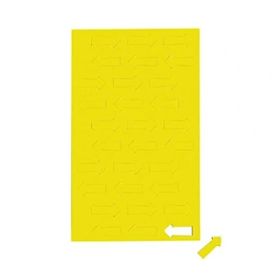 Abbildung von MAUL Magnetsymbole Pfeil 30 Stück Kleine Magnete für Planer, Kalender und Whiteboards Magnet 1x2 cm Büro, Küche Werkstatt Vielseitig flexibel einsetzbar Gelb
