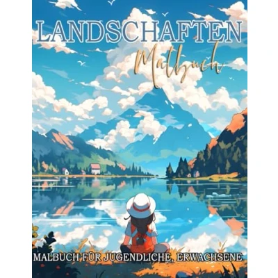 Abbildung von Landschaften Malbuch: mit Landhäusern und Szenen zur Entspannung Stressreduktion bei Erwachsenen, Jugendliche