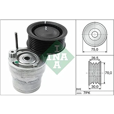 Abbildung von INA 534 0603 10 Spannarm, Keilrippenriemen RENAULT: Twingo 3 Schrägheck, SMART: Fortwo III Coupe, Forfour II Schrägheck