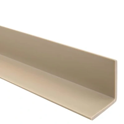 Abbildung von Quest Winkelprofil 27x27mm Kantenschutzwinkel Winkelleiste Eckenschutz PVC Kunststoff Ohne Klebeband 165cm, Beige