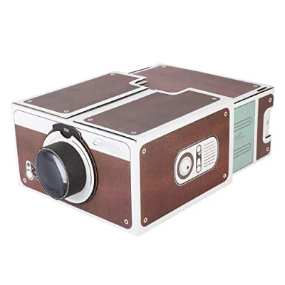 Abbildung von ASHATA Projektor Smartphone,Tragbar DIY Smart Phone Heimkino Box,Home Intelligenter Handy zweiten Generation Karton