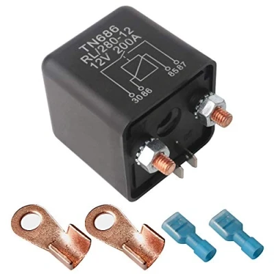 Abbildung von Gebildet 1Stück RL/180 12 Batterie Trennrelais Relais, 4 Pin 12VDC/200A Spitzenlast Für Pkw LKW Kfz Auto Boot Camping Wohn, mit 2Pin Footprint + 2Anschluss