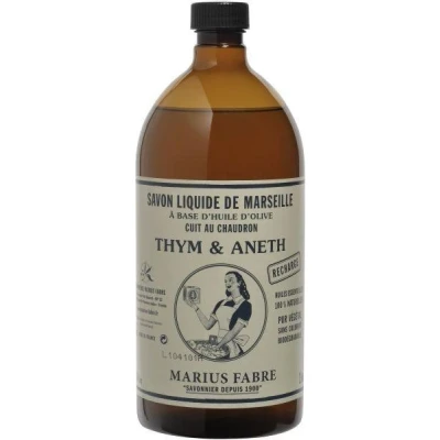 Abbildung von Savonnerie &amp; Cie Flüssigseife Marseille, 1 l, Thymian und Dill Natur