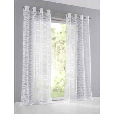 Abbildung von Kutti Vorhang Enya, Ösen (1 St), halbtransparent, Ausbrenner, modernes Design