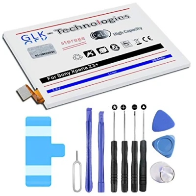 Abbildung von High Power Ersatzakku kompatibel mit Sony Xperia Z3+ Z3 Plus Ersetzt LIS1579ERPC Original GLK Technologies Battery accu 3000 mAh Akku inkl. Werkzeug Set Kit NEU