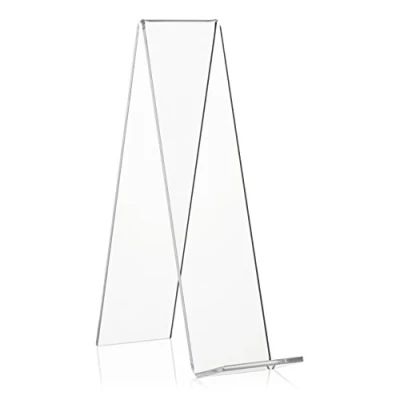 Abbildung von VITAdisplays® Schrägsteller, Buchständer, Warenträger als Buchstütze aus PLEXIGLAS® (Transparent, 20 cm)