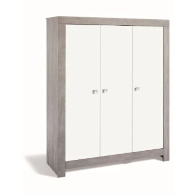 Abbildung von Schardt 06 791 22 00 3 türiger Kleiderschrank Nordic driftwood/weiß