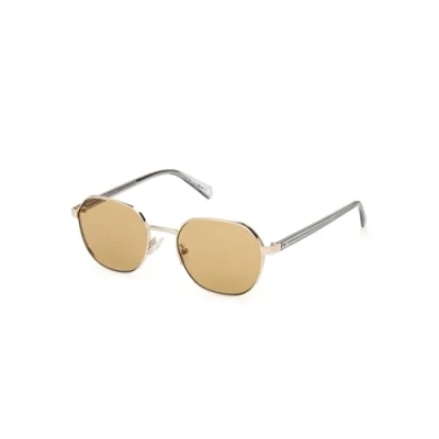Abbildung von Guess Herren GU00116 32E Gläser SONNENBRILLEN Metall Gold Braun Rund Normal