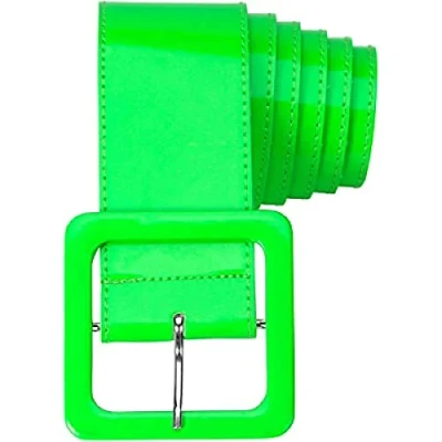 Abbildung von Widmann S.r.l. Kostüm Neon Lack Gürtel für Damen 124,0 x 5,5 cm, Grün 1