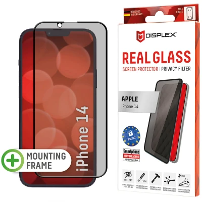 Abbildung von Apple iPhone 14 Panzerglas Displex Real Privacy Glass FC Displayschutz aus gehärtetem Glas für das / 13 Pro