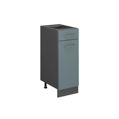 Abbildung von Vicco Küchenunterschrank R Line, Blau Grau/Anthrazit, 30 cm ohne Arbeitsplatte
