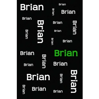 Abbildung von My Name Journal Brian: Personalized, College Ruled, Writing Journal, 110 pages, 6&quot;x9&quot;