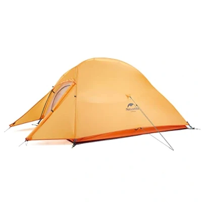 Abbildung von Naturehike Cloud up 2 Ultraleichte Zelte Rucksack Zelt Doppelzelt Personen 3 4 Saison 210T Wasserdichtes für Camping Wandern (210T Orange Upgrade)