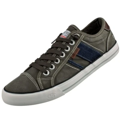 Abbildung von Dockers by Gerli Herren Low Top Sneaker, Männer Halbschuhe,Freizeitschuhe,Turnschuhe,Laufschuhe,schnürschuhe,schnürer,Taupe,42 EU