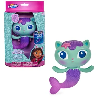 Abbildung von SwimWays, Gabby&#039;s Dollhouse Schwimmfigur Meerkätzchen, schwimmendes Wasserspielzeug, geeignet für Kinder ab 3 Jahren