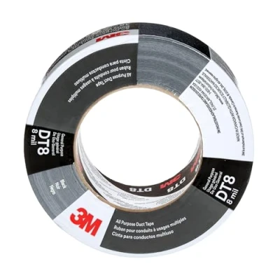 Abbildung von 3M Allzweck Klebeband DT8, Schwarz, 48 mm x 23 m, 0.2 mm, einzeln verpackt