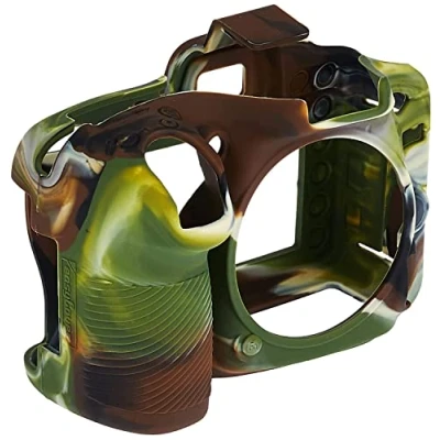 Abbildung von easyCover Silikon Kameratasche Schutz für Ihre Kamera Nikon D7100/D7200 Camouflage