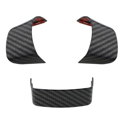 Abbildung von Auto Dekorative Innenbereich Zubehör Für VW Golf MK5 2003 2008 Plus 5 2004 2009 Passat B6 3C 2005 Eos 2006 Jetta MK3 2010 Lenkrad Pailletten Panel ABS Innen(Carbon