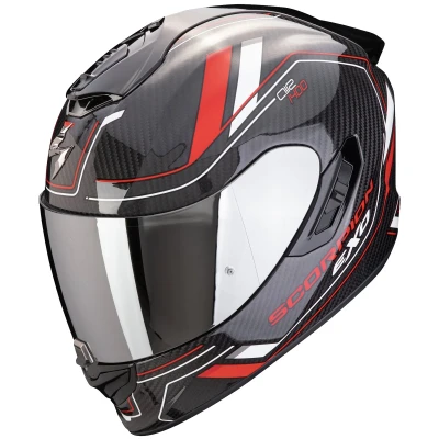 Abbildung von Scorpion Exo 1400 Evo II Carbon Air Mirage Schwarz / Rot Weiss L