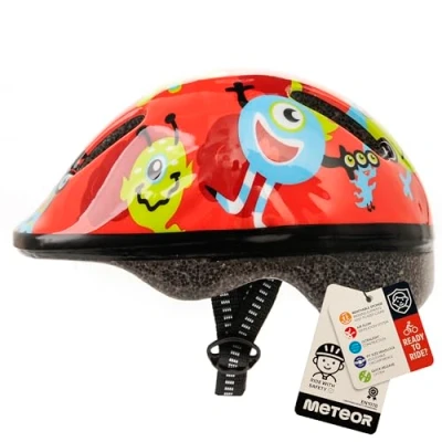 Abbildung von meteor Kinder fahrradhelm ab 1 Jahr sicherer &amp; stoßdämpfender Kinderhelm mit verstellbarem Headlock waschbarem Fahrrad Helm Innenfutter optimaler Schutz leichtes Design für Baby Abenteurer