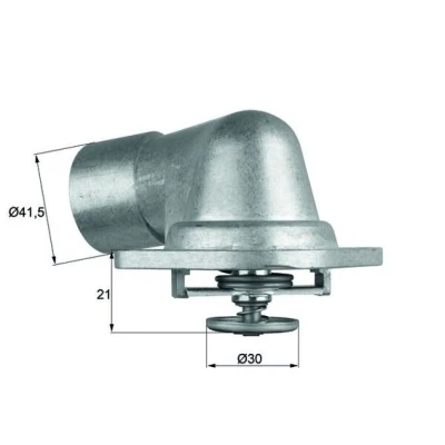 Abbildung von MAHLE ORIGINAL TI 46 92D Kühlwasserthermostat 92 mit Dichtung OPEL: Omega B Caravan, Calibra A, Signum CC, SAAB: 9 5 Limousine, 9000 Schrägheck