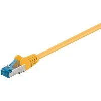 Abbildung von Goobay 93659 RJ45 Patchkabel CAT 6A S/FTP PiMF / 500 MHz Netzwerkkabel Kupfer Internetkabel halogenfrei RJ 45 Stecker LAN Kabel Grau 0,5m