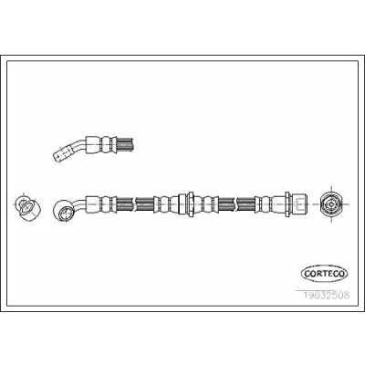 Abbildung von CORTECO 19032508 Bremsschläuche Hinterachse 550 SUBARU: Forester I