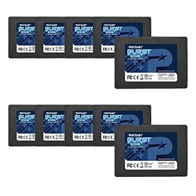 Abbildung von Patriot Memory Burst Elite 240GB Pack 10 Stück SSD Solid State Drive SATA 3 2,5&quot; Interner 6 Gbps