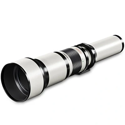 Abbildung von Walimex pro 650 1300mm 1:8 16 CSC Teleobjektiv für Sony A Manueller Fokus, Zoom Vollformat &amp; APS C Sensor, Ganzmetallfassung, inkl. Aufbewahrungstasche Objektivdeckeln