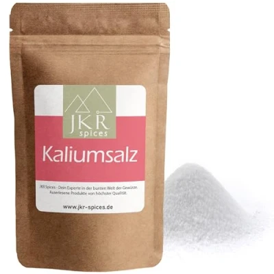 Abbildung von JKR Spices Kaliumsalz 1000g Blutdruck Salz mit 35 % Kalium, 0,3 % Magnesium Weniger Natrium, voller Geschmack CO₂ neutral verpackt Blutdrucksalz als Salzersatz