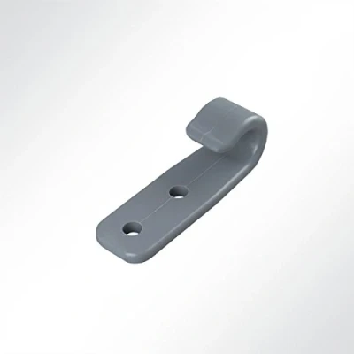 Abbildung von LYSEL® Kunststoff Planenhaken offen, (BxL) 19.50x60mm in grau (10 Stück)