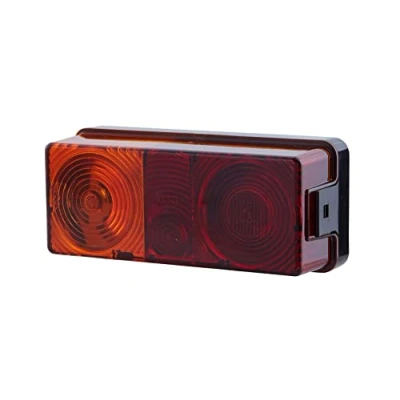 Abbildung von HELLA Rückleuchte Glühlampe Anhänger Beleuchtung 12V / 24V Anbau/geschraubt ECE Lichtscheibenfarbe: rot/gelb Stecker: Flachstecker links Menge: 68 2SD 998 531 057