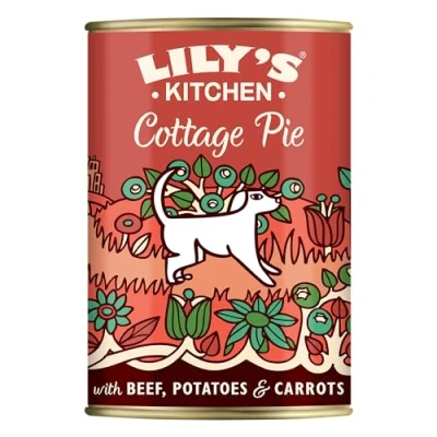 Abbildung von Lily&#039;s Kitchen Natürliches Nassfutter für ausgewachsene Hunde Dose Fleisch Kartoffel Auflauf Hundefutter Getreidefreies Rezept (6 x 400g dosen)
