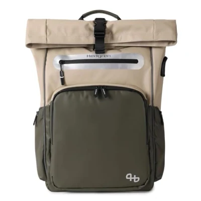 Abbildung von Hedgren Hub Uni Rucksack für Erwachsene, 1 Stück, Beige/OLIVE, L, Casual