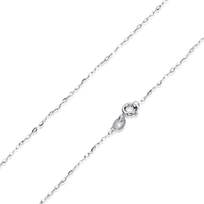 Abbildung von Materia Goldkette Damen Mädchen Weißgold Ankerkette 9K fein K110, 375