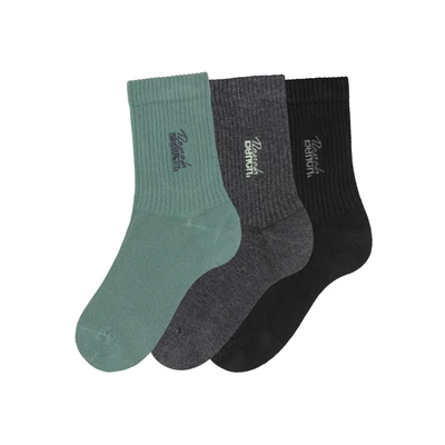 Abbildung von Bench 3ERPACK Socken, Damen, Größe: 35, Schwarz / anthrazit meliert pistazie