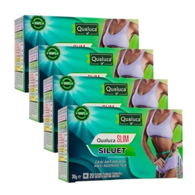 Abbildung von Qualuca, Silhouette Komplex 30 Tage Tee 4er Set 80 Teebeutel