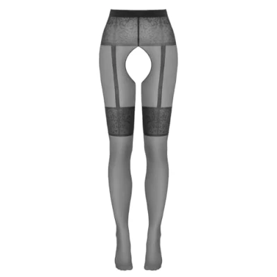 Abbildung von Strumpfhose ouvert in Strapsgurt und Strumpfband Optik