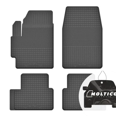 Abbildung von Gummimatten mit Rand Auto Fußmatten Gummi Automatten Passgenau 4 teilig Set passend für Volkswagen Up! 2011 2019