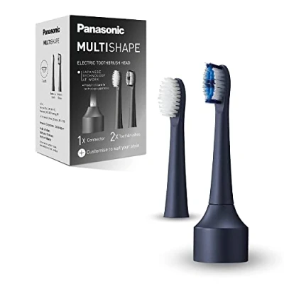 Abbildung von Panasonic Aufsteckbürsten ER CTB1 A301 Aufsatz elektrische Schallzahnbürste, inklusive Multi Fit Bürstenkopf &amp; mit extrafeinen Borsten