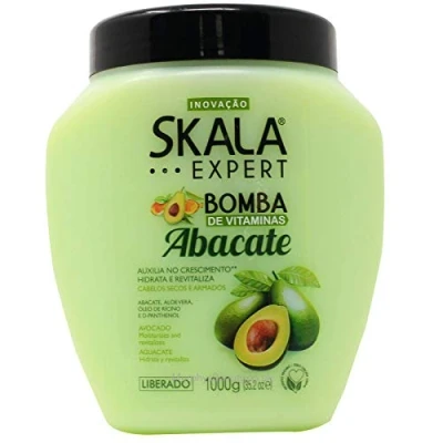Abbildung von SKALA Expert Avocado Haarbehandlung 1kg Vegan &amp; Tierfreundlich 3 in 1 Maske, Spülung Stylingcreme Für alle Haartypen, kg Pack