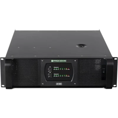 Abbildung von Pronomic HP 2000 Endstufe 2x 4500 Watt Audioverstärker (Anzahl Kanäle: 2, 9000 W, Zweikanalige mit wählbarer Eingangsverstärkung)