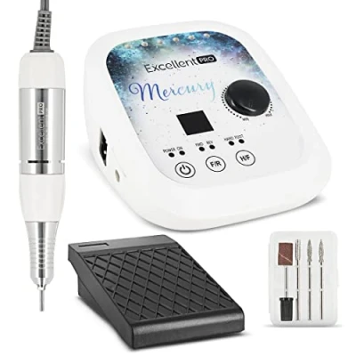 Abbildung von World of Nails Design Maniküre Pediküre Set Profi Nagelfräser Excellent Pro Master 45W bis 35000 U/min