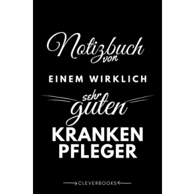 Abbildung von Notizbuch für den Krankenpfleger: personalisierte Geschenk Idee Männer, die Kranke pflegen