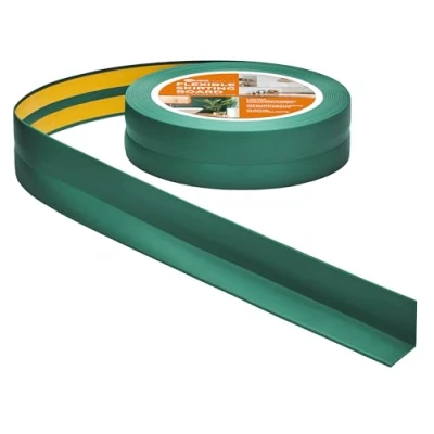 Abbildung von Quest Weichsockelleiste Selbstklebend 30 mm x Knickleiste, Abschlussleiste für Küche, Badezimmer Dichtungsband PVC, Flexibel, Wasserdicht, Dekorativ 5 Meter, Grün