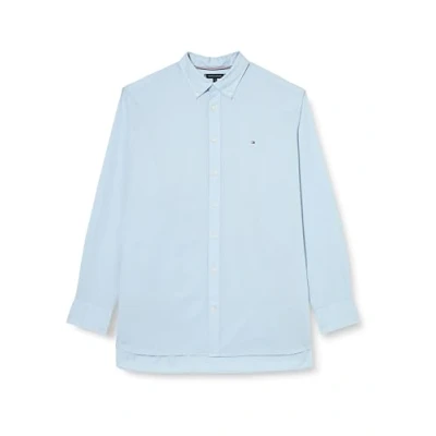 Abbildung von Tommy Hilfiger CORE FLEX Poplin Hemd, Herren, Größe: 4XL, Calm blue