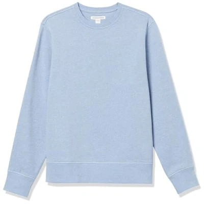 Abbildung von Amazon Essentials Herren Fleece Sweatshirt mit Rundhalsausschnitt (erhältlich in Big &amp; Tall), Hellblau Heidekraut, XXL