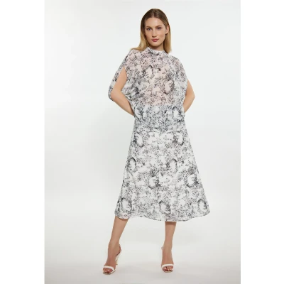 Abbildung von Dreimaster Bluse, Damen, Größe: 38, Schwarz weiss